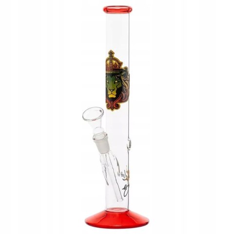 28 cm - Bongo Szklane SMOKING LION | Fajka Wodna z Cybuchem 28 cm - Bongo Szklane SMOKING LION | Fajka Wodna z Cybuchem