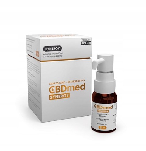 CBDmed SYNERGY Olej Konopny Adaptogeny Astaksantyna 10ml organiczny CBDmed SYNERGY Olej Konopny Adaptogeny Astaksantyna 10ml organiczny