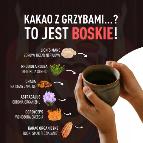 BOSKIE KAKAO Soplówka Jeżowata Lions Mane Mniszek Lekarski Różeniec Górski