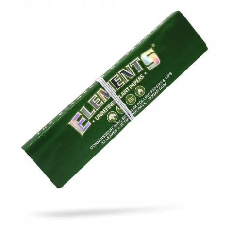 Bletki Elements GREEN Ultra cienkie Bibułki King Size SLIM 32 szt. Bletki Elements GREEN Ultra cienkie Bibułki King Size SLIM 32 szt.