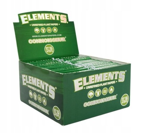 Bletki Elements GREEN Ultra cienkie Bibułki King Size SLIM 32 szt. Bletki Elements GREEN Ultra cienkie Bibułki King Size SLIM 32 szt.