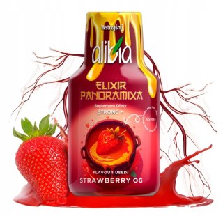 ELIXIR PANORAMIXA Shot Konopny STRAWBERRY Olej Olejek CBD Hemp Shot STRONG+