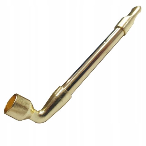 Elegancka metalowa lufka cygarniczka fifka w kolorze złotym do konopi cbd Elegancka metalowa lufka cygarniczka fifka w kolorze złotym do konopi cbd