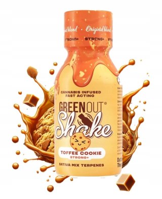 Green Out Olejek konopny CBD|Shot Fresh Bomb TOFFEE COOKIE|STRONG+ 200ml