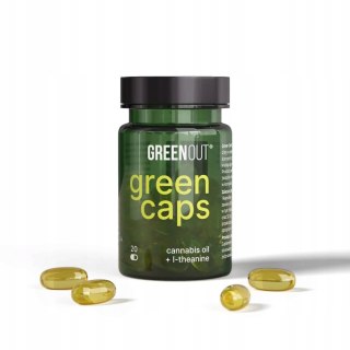 Kapsułki konopne Green Out Green Caps + Terpeny L-Theanine od Dutch Therapy