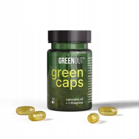 Kapsułki konopne Green Out Green Caps + Terpeny L-Theanine od Dutch Therapy