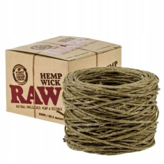 Knot DO BONGA z włókien konopi RAW NATURALNY wolno spalający 30,5 m
