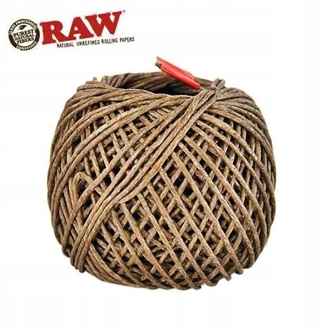 Knot DO BONGA z włókien konopi RAW NATURALNY wolno spalający 30,5 m Knot DO BONGA z włókien konopi RAW NATURALNY wolno spalający 30,5 m