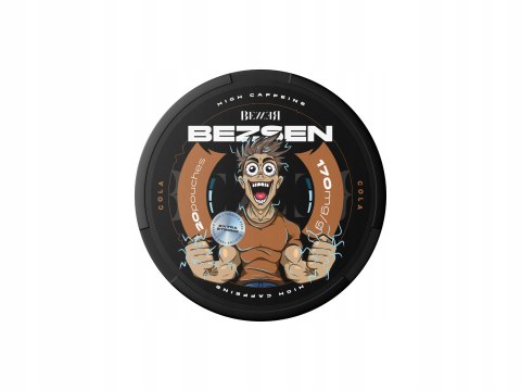 Woreczki Kofeinowe BEZSEN Snusy Energetyczne BEZZER Kofeina BEZ CUKRU 170mg