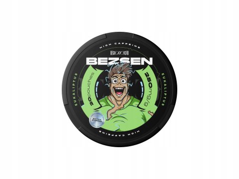 Woreczki Kofeinowe BEZSEN Snusy Energetyczne BEZZER Kofeina BEZ CUKRU 250mg