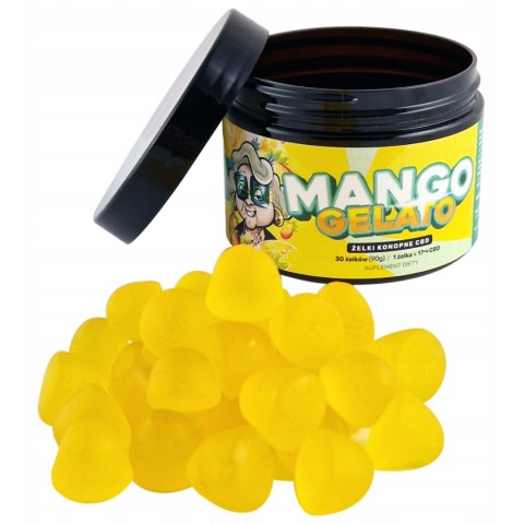 Żelki CBD Mango Gelato Babcia Marysia 500 mg CBD 30 szt. lepszy sen Żelki CBD Mango Gelato Babcia Marysia 500 mg CBD 30 szt. lepszy sen