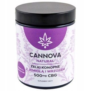 Żelki konopne CANNOVA + Wrzos i Jemioła CBG 250mg/90g