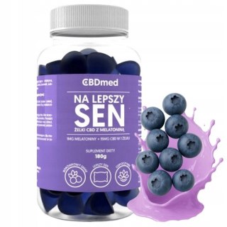 Żelki na lepszy sen CBD + melatonina 180 g (60 sztuk) CBDmed